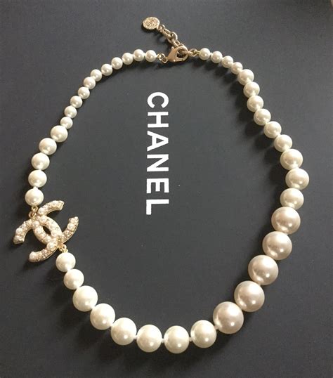 chanel choker price|authentic chanel pearl necklace.